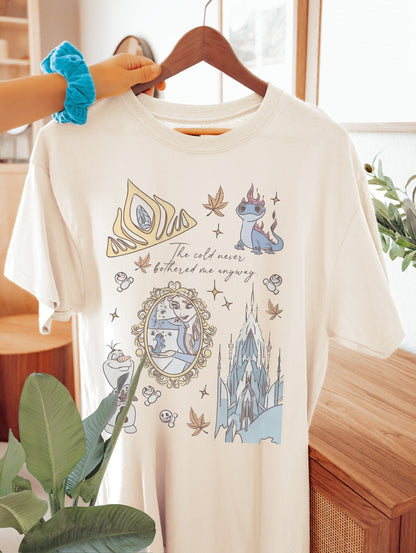 Frozen Tee pink/sand/white/blue