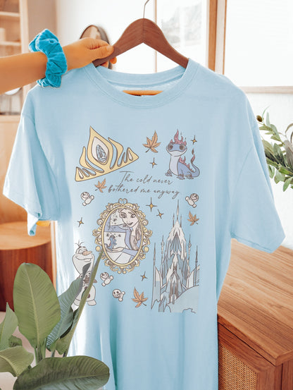Frozen Tee pink/sand/white/blue